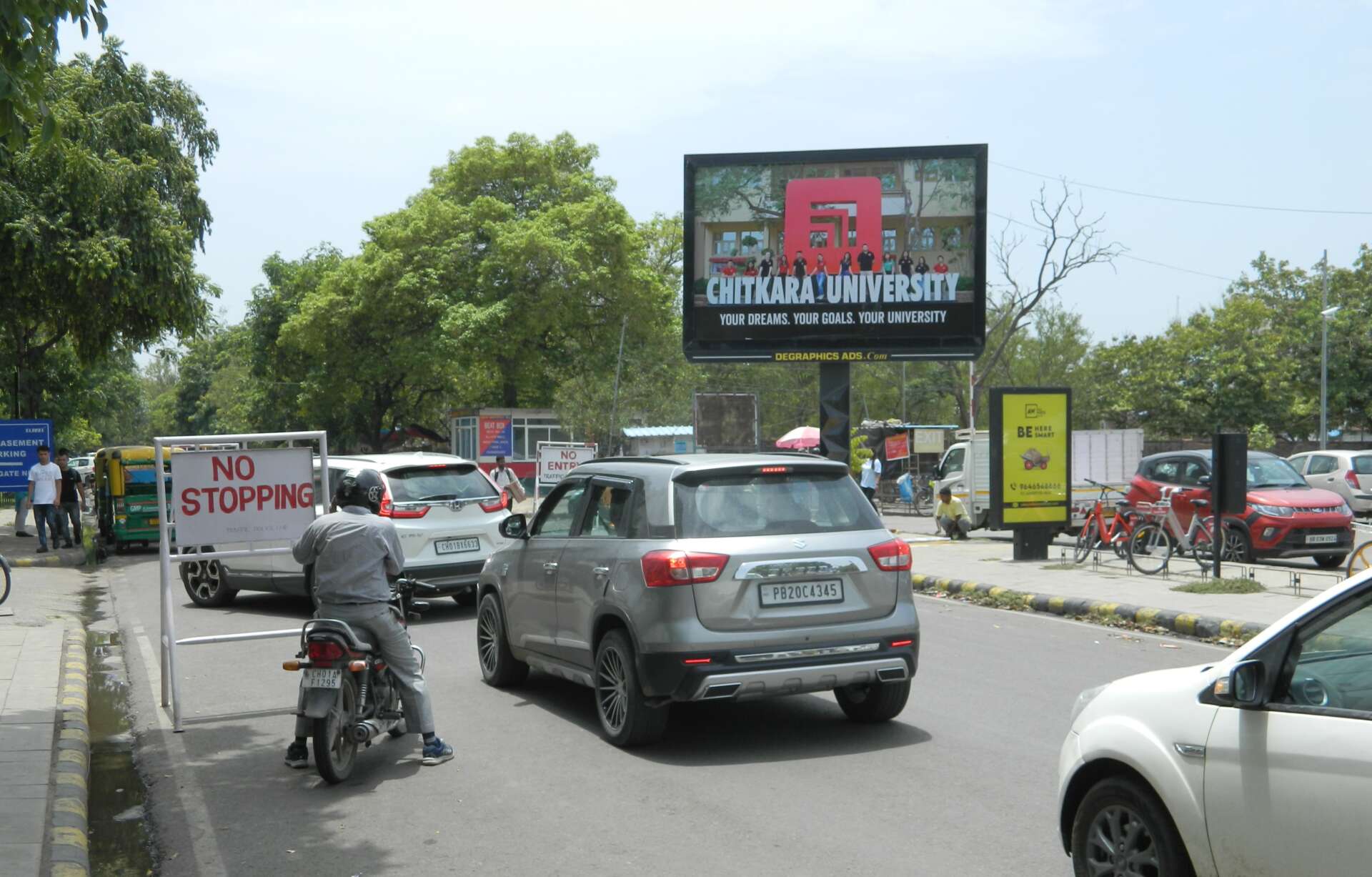 Hoarding advertising campaign at Elante Mall, Chandigarh