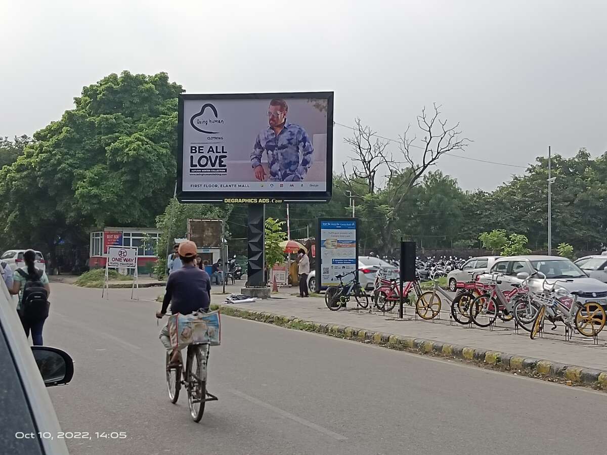 Outdoor advertising in Chandigarh Displayed at Chandigarh Elante Mall