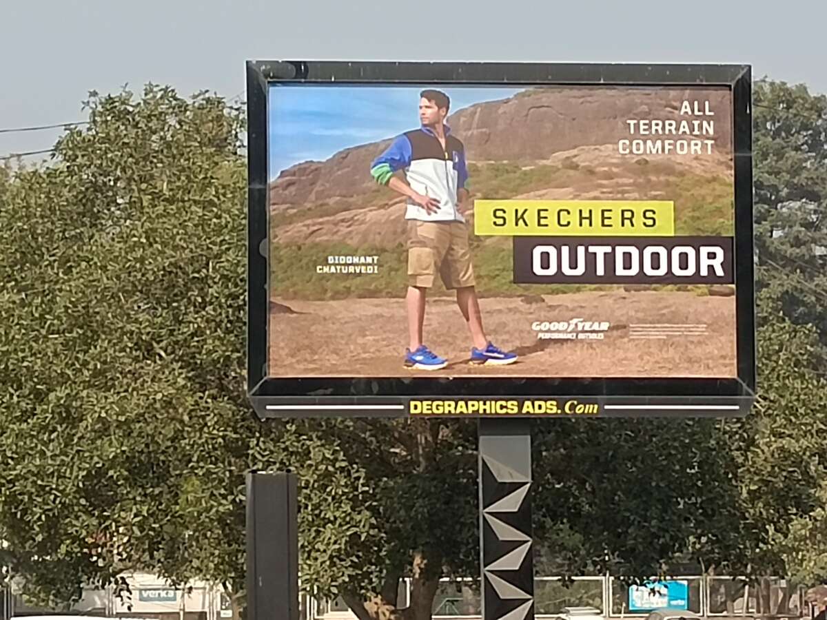 Outdoor advertising in Chandigarh Skechers Outdoor Displayed at
