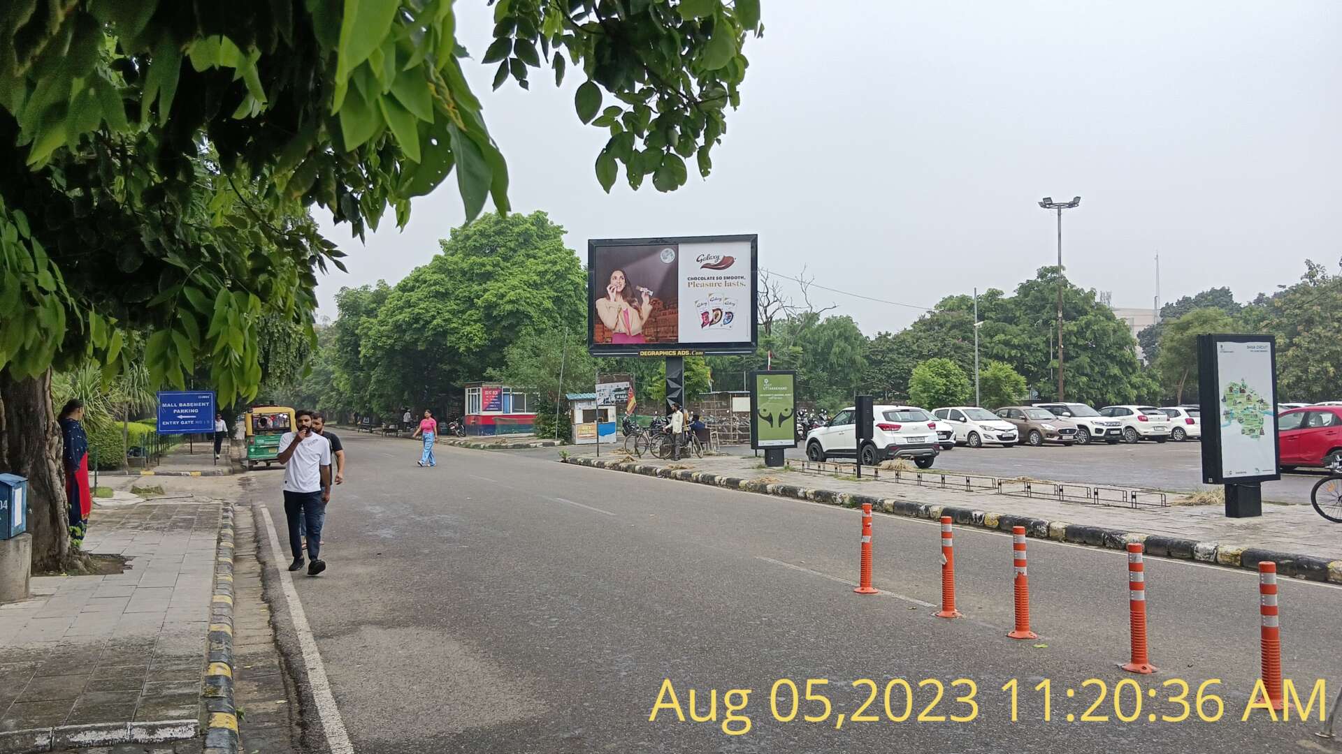 Outdoor advertising in Chandigarh Galaxy Choco Bar Displayed at